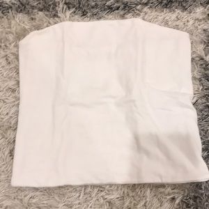 Trendy white tube top!